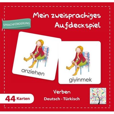 Schulbuchverlag Anadolu Mein zweisprachiges Aufdeckspiel, Verben Deutsch-Türkisch (Kinderspiel) Schulbuchverlag Anadolu Mein zweisprachiges Aufdeckspiel, Verben Deutsch-Türkisch (Kinderspiel)