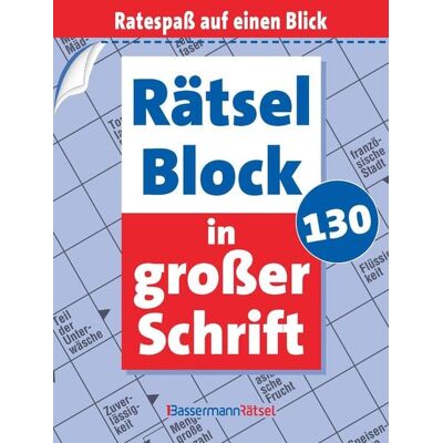 Bassermann Rätselblock in großer Schrift 130 Bassermann Rätselblock in großer Schrift 130