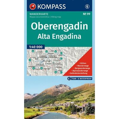 Kompass-Karten KOMPASS Wanderkarte 99 Oberengadin / Alta Engadina 1:40.000 Kompass-Karten KOMPASS Wanderkarte 99 Oberengadin / Alta Engadina 1:40.000