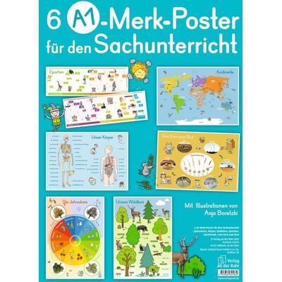 Verlag an der Ruhr 6 A1-Merk-Poster für den Sachunterricht – Jahreskreis, Körper, Waldtiere, Epochen, Kontinente, vom Korn zum Brot Verlag an der Ruhr 6 A1-Merk-Poster für den Sachunterricht – Jahreskreis, Körper, Waldtiere, Epochen, Kontinente, vom Korn zum Brot