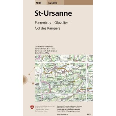 Swisstopo 1085 St-UIrsanne Swisstopo 1085 St-UIrsanne