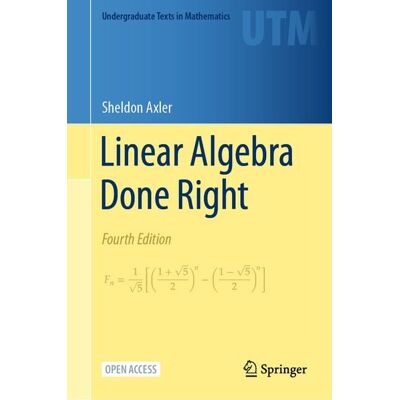 Springer Linear Algebra Done Right Springer Linear Algebra Done Right