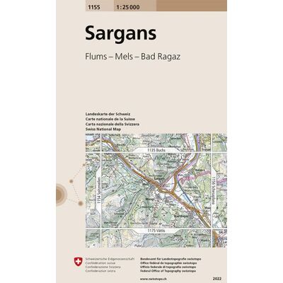 Swisstopo 1155 Sargans Swisstopo 1155 Sargans