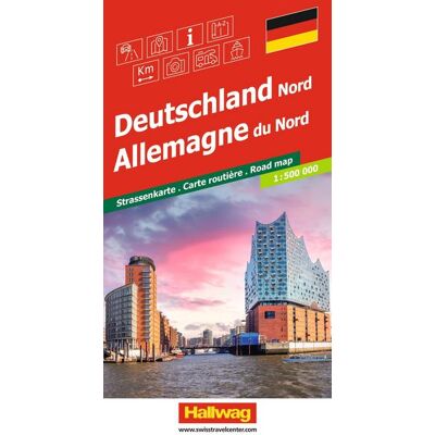 Hallwag Strassenkarte Deutschland Nord 1:500.000 Hallwag Strassenkarte Deutschland Nord 1:500.000
