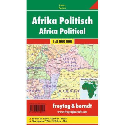 KOMPASS Freytag & Berndt freytag & berndt Poster Afrika physisch-politisch 1:8 Mio. KOMPASS Freytag & Berndt freytag & berndt Poster Afrika physisch-politisch 1:8 Mio.