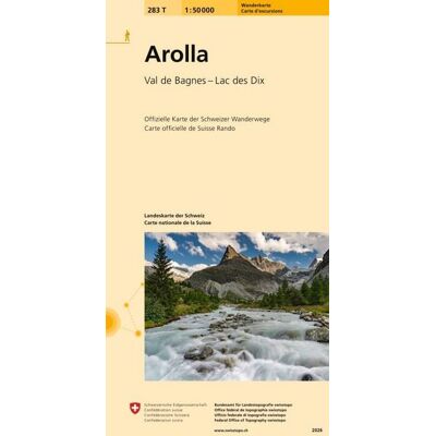 Swisstopo 283T Arolla Wanderkarte Swisstopo 283T Arolla Wanderkarte