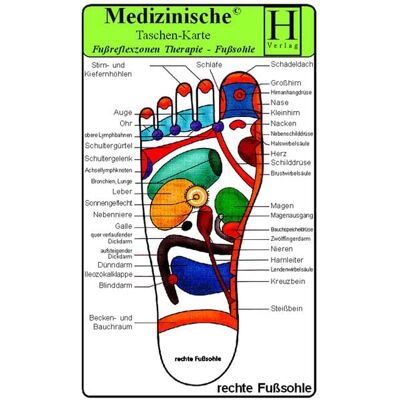 Hawelka, Uwe Fussreflexzonen Therapie - Fusssohle- Medizinische Taschen-Karte Hawelka, Uwe Fussreflexzonen Therapie - Fusssohle- Medizinische Taschen-Karte