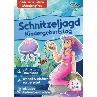 Stift+Feder Kinderbücher Schnitzeljagd Kindergeburtstag mit Audio-Geschichte "Meerjungfrau Marina und das Zauberrezept" für Kinder von 4-6 Jahren Stift+Feder Kinderbücher Schnitzeljagd Kindergeburtstag mit Audio-Geschichte "Meerjungfrau Marina und das Zauberrezept" für Kinder von 4-6 Jahren
