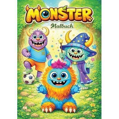 Dhamma Verlag Monster Malbuch für Kinder ab 6 Jahren mit 50 schönen Ausmalmotiven Dhamma Verlag Monster Malbuch für Kinder ab 6 Jahren mit 50 schönen Ausmalmotiven