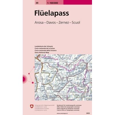 Swisstopo 1 : 100 000 Flüelapass Swisstopo 1 : 100 000 Flüelapass