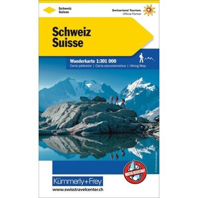 Kümmerly+Frey Wanderkarte Schweiz 1:301.000 Kümmerly+Frey Wanderkarte Schweiz 1:301.000