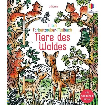 Usborne Mein Farbenzauber-Malbuch: Tiere des Waldes Usborne Mein Farbenzauber-Malbuch: Tiere des Waldes