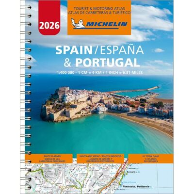 Michelin Straßenatlas Spanien & Portugal mit Spiralbindung Michelin Straßenatlas Spanien & Portugal mit Spiralbindung