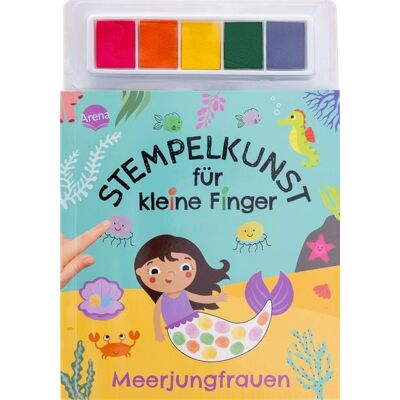 Arena Stempelkunst für kleine Finger. Meerjungfrauen Arena Stempelkunst für kleine Finger. Meerjungfrauen