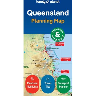 Lonely Planet Queensland Planning Map Lonely Planet Queensland Planning Map