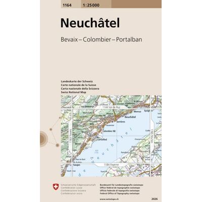 Swisstopo 1 : 25 000 Neuchatel Swisstopo 1 : 25 000 Neuchatel