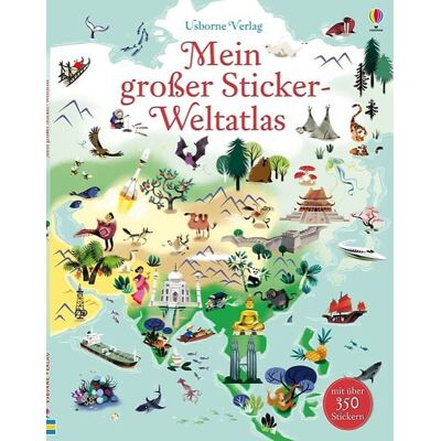 Usborne Mein großer Sticker-Weltatlas Usborne Mein großer Sticker-Weltatlas