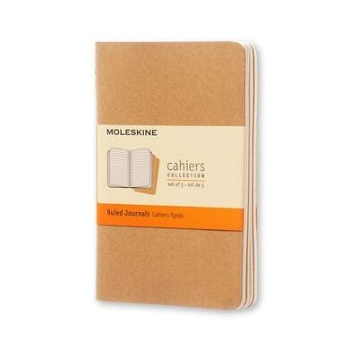 Moleskine Cahier pocket liniert packpapierbraun DIN A6. 3er Pack Moleskine Cahier pocket liniert packpapierbraun DIN A6. 3er Pack