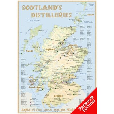 Alba-Collection Verlag Whisky Distilleries Scotland - Poster 70x100cm Premium Edition Alba-Collection Verlag Whisky Distilleries Scotland - Poster 70x100cm Premium Edition