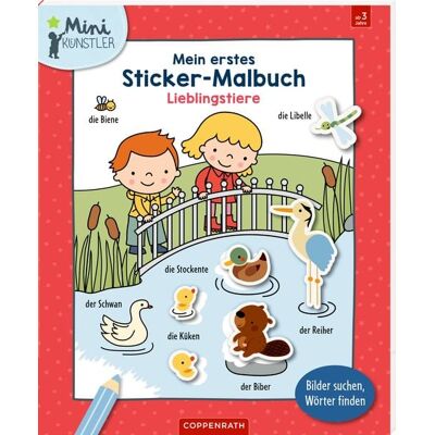 Coppenrath Verlag GmbH & Co. KG Mein 1. Sticker-Malbuch: Lieblingstiere - Mini-Künstler Coppenrath Verlag GmbH & Co. KG Mein 1. Sticker-Malbuch: Lieblingstiere - Mini-Künstler