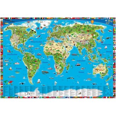 Druckbunt Verlag GmbH Erlebnis illustrierte Weltkarte Planokarte Druckbunt Verlag GmbH Erlebnis illustrierte Weltkarte Planokarte
