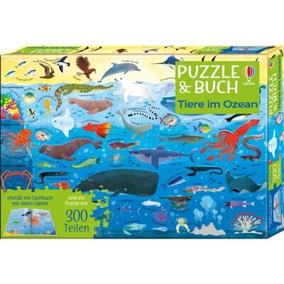 Usborne Publishing Puzzle & Buch: Tiere im Ozean Usborne Publishing Puzzle & Buch: Tiere im Ozean