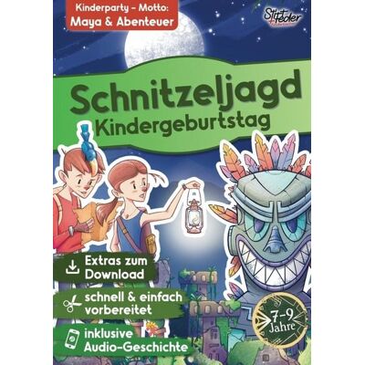 Stift+Feder Kinderbücher Schnitzeljagd Kindergeburtstag mit Audio-Geschichte "Knacke den Maya-Code" für Kinder von 7-9 Jahren Stift+Feder Kinderbücher Schnitzeljagd Kindergeburtstag mit Audio-Geschichte "Knacke den Maya-Code" für Kinder von 7-9 Jahren