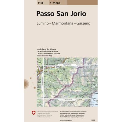Swisstopo 1314 Passo San Jorio Swisstopo 1314 Passo San Jorio