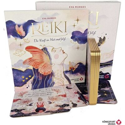 Königsfurt-urania Reiki – Die Kraft im Hier und Jetzt: 32 Achtsamkeitskarten mit Goldfolie und Goldschnitt, Stülpdeckelschachtel mit Goldprägung und 144-seitiges Buch Königsfurt-urania Reiki – Die Kraft im Hier und Jetzt: 32 Achtsamkeitskarten mit Goldfolie und Goldschnitt, Stülpdeckelschachtel mit Goldprägung und 144-seitiges Buch