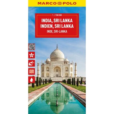 MairDuMont MARCO POLO Reisekarte Indien, Sri Lanka 1:2,5 Mio. MairDuMont MARCO POLO Reisekarte Indien, Sri Lanka 1:2,5 Mio.