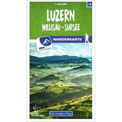 Kümmerly+Frey Wanderkarte 12 Luzern 1:40.000 Kümmerly+Frey Wanderkarte 12 Luzern 1:40.000