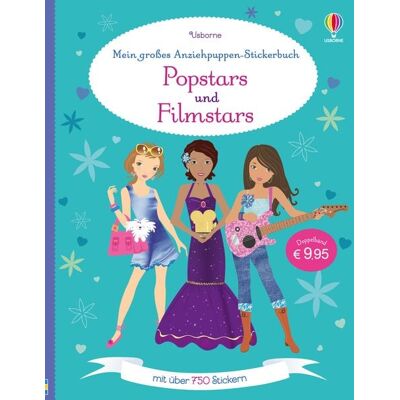 Usborne Mein großes Anziehpuppen-Stickerbuch: Popstars und Filmstars Usborne Mein großes Anziehpuppen-Stickerbuch: Popstars und Filmstars