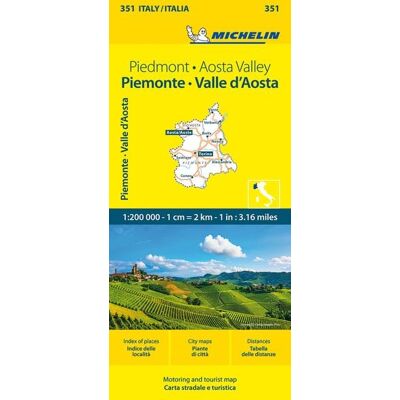 Michelin Piemonte, Valle d' Aosta - 351 Michelin Piemonte, Valle d' Aosta - 351