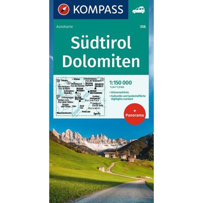 KOMPASS Freytag & Berndt KOMPASS Autokarte Südtirol, Dolomiten, South Tyrol, Dolomites 1:150.000 KOMPASS Freytag & Berndt KOMPASS Autokarte Südtirol, Dolomiten, South Tyrol, Dolomites 1:150.000