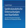 Springer Berlin Spektralanalytische Untersuchungen von Haarfarben