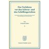 Duncker & Humblot Das Verfahren vor den Schwur- und den Schöffengerichten.