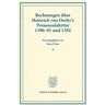 Duncker & Humblot Rechnungen über Heinrich von Derby's Preussenfahrten 1390–91 und 1392.