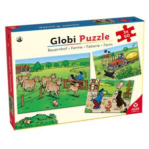 Orell Füssli Kinderbuch 2 Globi Puzzle Bauernhof