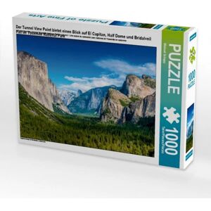 Calvendo Puzzle Der Tunnel View Point bietet einen Blick auf El Capitan, Half Dome und Bridalveil Fall im Yosemite National Park (Puzzle)