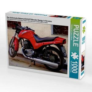 Calvendo Puzzle Das italienische Motorrad DUCATI Monster Energy in Havanna (Puzzle)