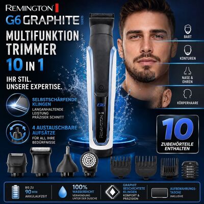 Remington Multifunktions-Haarschneidemaschine 10 In 1 G6 Graphit Remington Multifunktions-Haarschneidemaschine 10 In 1 G6 Graphit