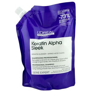 L'Oréal Serie Expert Keratin Alpha Sleek Shampoo Refill 500 ml L'Oréal Serie Expert Keratin Alpha Sleek Shampoo Refill 500 ml