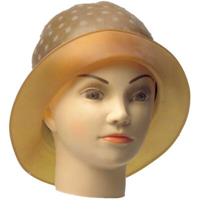 Comair Color Cap Latex braun mit Lochstanzung Comair Color Cap Latex braun mit Lochstanzung