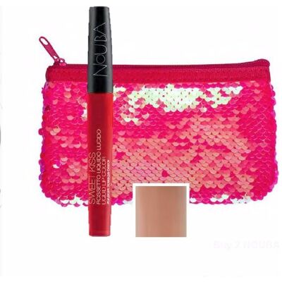 Nouba My sweet Lips No. 12 + Pailettentasche Nouba My sweet Lips No. 12 + Pailettentasche