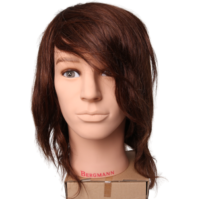 Bergmann Übungskopf Boy 20cm hellbraun Echthaar Bergmann Übungskopf Boy 20cm hellbraun Echthaar