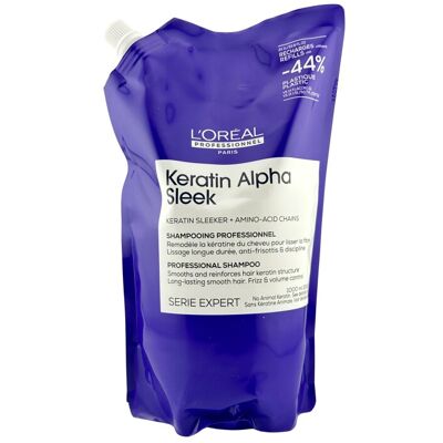 L'Oréal Serie Expert Keratin Alpha Sleek Shampoo Refill 1000 ml L'Oréal Serie Expert Keratin Alpha Sleek Shampoo Refill 1000 ml
