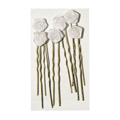 Haarnadel Rose gold weiß 6 Stück Haarnadel Rose gold weiß 6 Stück
