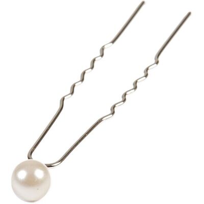 Haarnadel Perle weiß 6 Stück Haarnadel Perle weiß 6 Stück