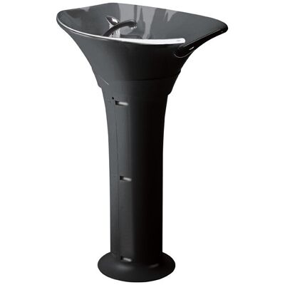 Comair Waschsäule "Sea" schwarz/schwarzes Keramikbecken Comair Waschsäule "Sea" schwarz/schwarzes Keramikbecken