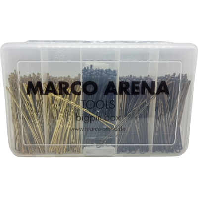 Comair Marco Arena bigpin box mit 3 versch. Haarklammern blond,schwarz,braun Comair Marco Arena bigpin box mit 3 versch. Haarklammern blond,schwarz,braun